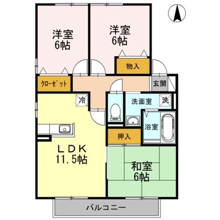 パルコ・シャルマン　B棟の物件間取画像